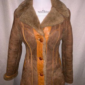 1970s Vtg. Crae Carlyle 100% leather/shearling